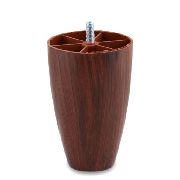 Oval 4 Adet Plastik Ayak 12 cm CEVİZ Mobilya Sehpa Kanepe Koltuk Ayağı Baza Ayakları Aparat Dahil - Resim 9