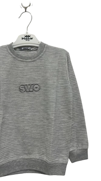 uğurböceğiçocuk Swo Yazı Baskılı Jakarlı Sweat 9441 - 7
