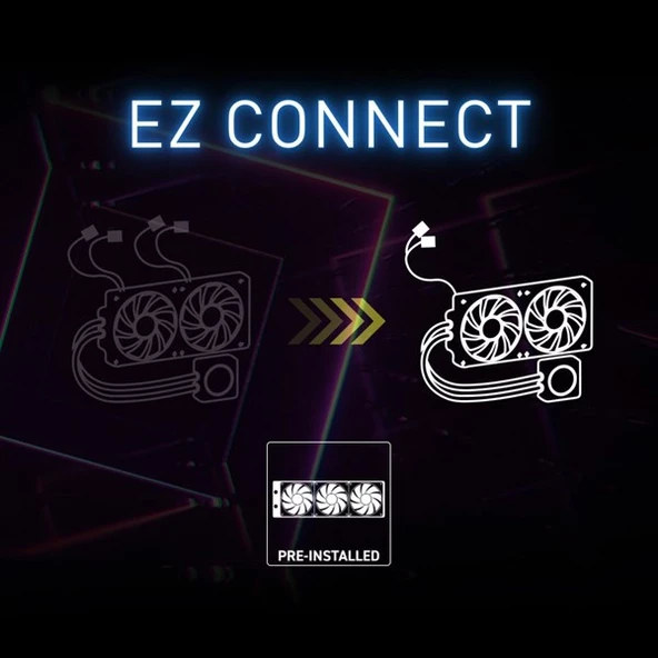 MSI 240MM MAG CORELIQUID I240 RGB AM5-1700P SIVI SOĞUTMALI İŞLEMCİ FANI - Resim 4