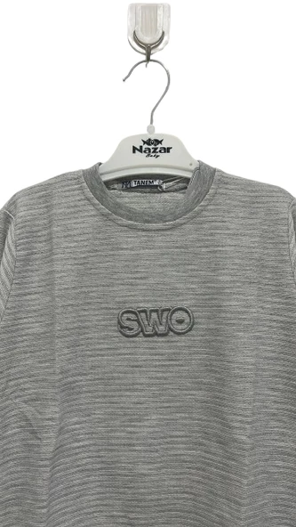 uğurböceğiçocuk Swo Yazı Baskılı Jakarlı Sweat 9441 - 2