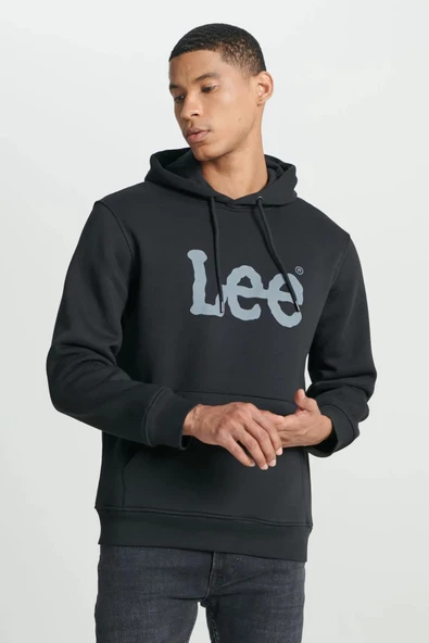 Lee Regular Fit Normal Kesim %100 Pamuk Kapüşonlu Sweatshirt