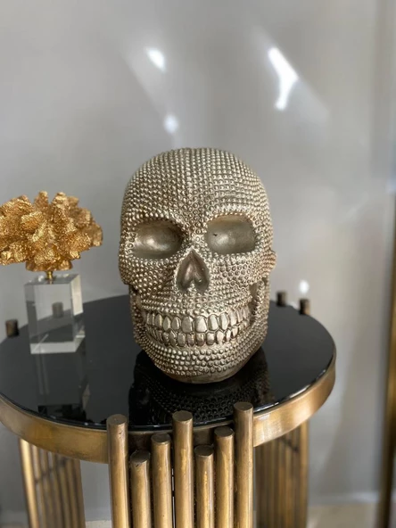 Büyük Kurukafa, İskelet Dekoratif Aksesuar Biblo Heykel - 8