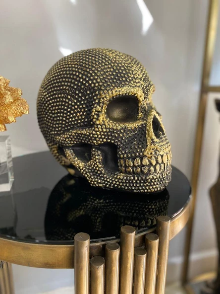 Büyük Kurukafa, İskelet Dekoratif Aksesuar Biblo Heykel - 6