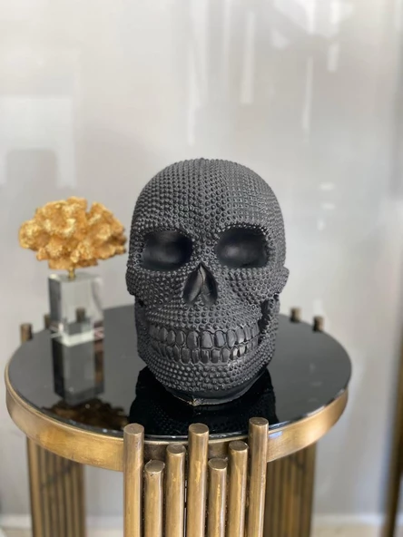 Büyük Kurukafa, İskelet Dekoratif Aksesuar Biblo Heykel - 2