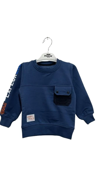 uğurböceğiçocuk Skı Explorar Kol Yazılı Maskot Erkek Sweat 2481 - 9