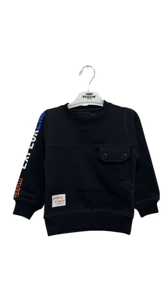 uğurböceğiçocuk Skı Explorar Kol Yazılı Maskot Erkek Sweat 2481 - 11