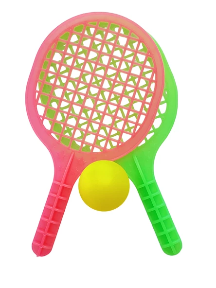 Mini Tenis Raketi Oyuncak 2li Set Karne Hediyesi Okul Öncesi Hediyelik Pembe