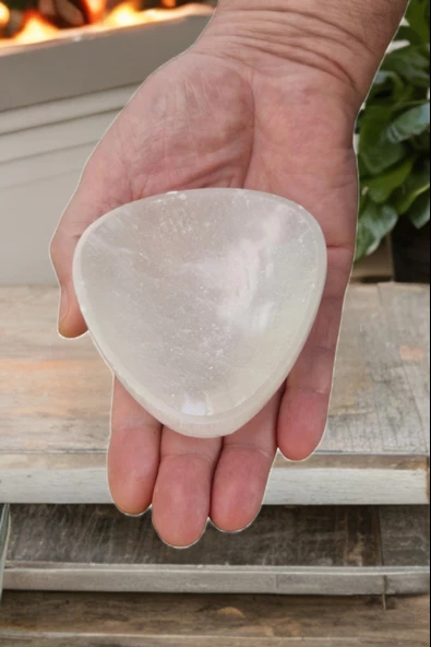 Enerji Çanağı Beyaz Selenit Küçük Kase 59KB - 3