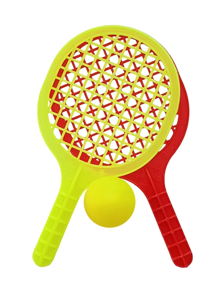 Mini Tenis Raketi Oyuncak 2li Set Karne Hediyesi Okul Öncesi Hediyelik Neon