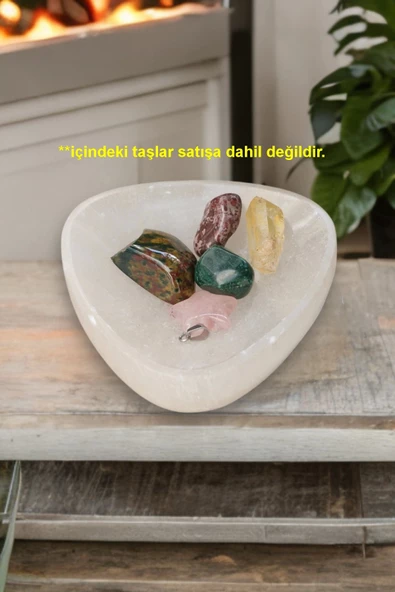 Enerji Çanağı Beyaz Selenit Küçük Kase 59KB - 2