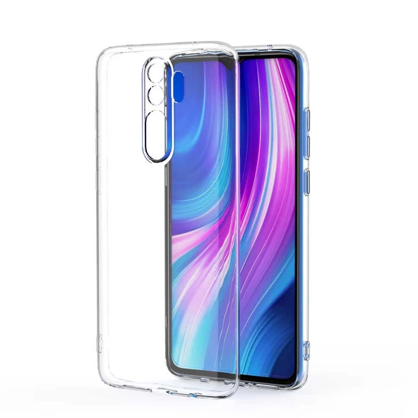 Xiaomi Redmi Note 8 Pro Kılıf  Kamera Korumalı Süper Silikon Kapak