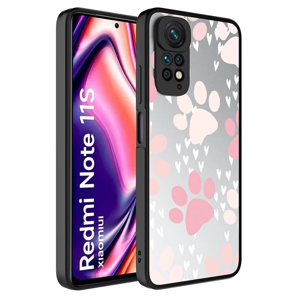 Xiaomi Redmi Note 11S Global Kılıf Aynalı Desenli Kamera Korumalı Parlak  Mirror Kapak - 2