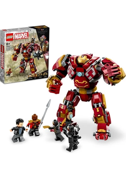 LEGO Marvel Hulkbuster: Wakanda Savaşı 76247 - 8 Yaş ve Üzeri Çocuklar Için Robot ve Minifigürler Içeren Yaratıcı Oyuncak Yapım Seti (385 Parça)