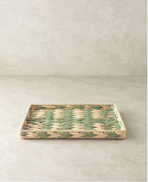 English Home Bistro Kağıt Tepsi Yeşil Yeşil - 35x25 cm - 2
