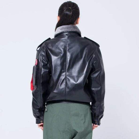 CAT3A Deri Pilot Montu Siyah - 3