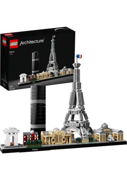 LEGO Architecture Şehir Yapıları Koleksiyonu Paris 21044- Seyahat; Mimari ve Tarih Meraklısı Yetişkinler için Koleksiyonluk Sergilenebilir Yapım Seti (694 Parça)