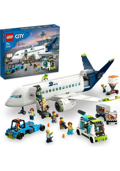 LEGO City Yolcu Uçağı 60367 # 7 Yaş ve Üzeri Çocuklar ve Uçak Meraklıları için Yaratıcı Oyuncak Yapım Seti (930 Parça)