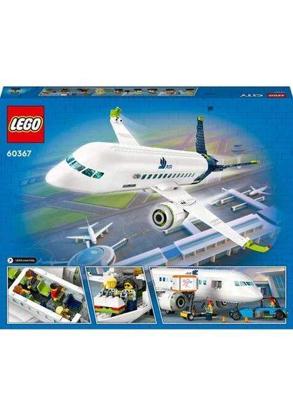 LEGO City Yolcu Uçağı 60367 # 7 Yaş ve Üzeri Çocuklar ve Uçak Meraklıları için Yaratıcı Oyuncak Yapım Seti (930 Parça) - Resim 4