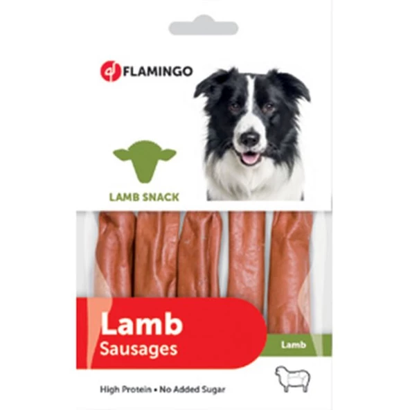 Flamingo Lamb Snack Kuzulu Sosis Köpek Ödülü 85 Gr