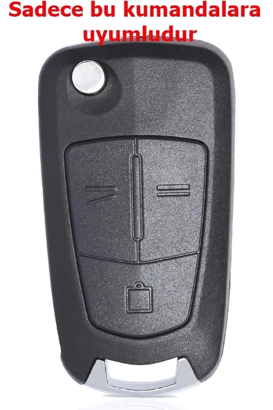 Opel Vectra C Omega Uyumlu Anahtar Kabı Kumanda Kabı Oto Anahtarlık 3 Tuşlu Logolu - 5