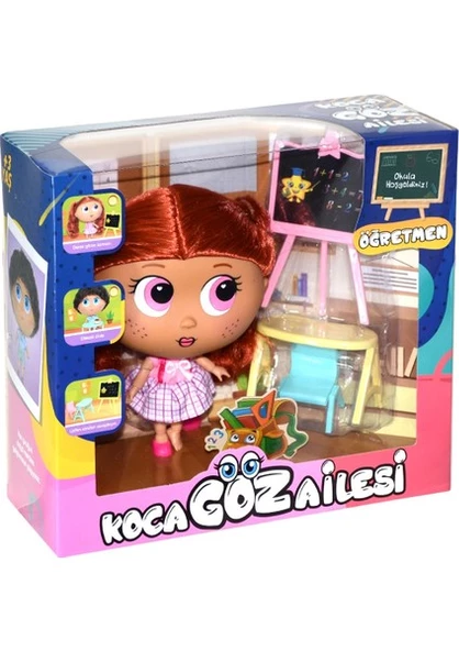 Birlik Toys BLD288 Öğretmen Bebek- Koca Göz Ailesi