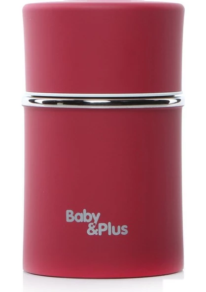 Baby Plus Kırmızı Paslanmaz Çelik Mama Termosu 260 ml Byp-sh4040r