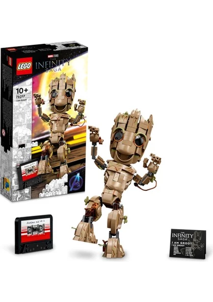 LEGO Marvel Ben Groot 76217 - 10 Yaş ve Üzeri Çocuklar Için Koleksiyonluk Bebek Groot Yapım ve Sergileme Modeli (476 Parça)