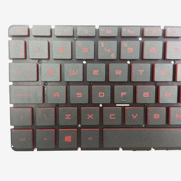 Hp Pavilion 17-ab000int (17-ab001nt) Klavye Işıklı (Kırmızı)