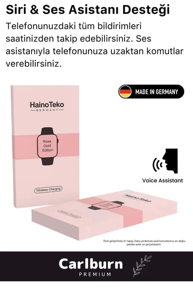 Yeni Nesil 3 Kordonlu Wireless Şarjlı Spor Sağlık Sensörlü Watch 9 Series 41mm Kadın Akıllı Saat - 3