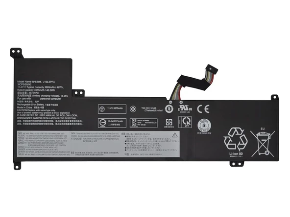 RETRO Lenovo IdeaPad 3-17IML05, L19L3PF4 Notebook Bataryası - Ver.1 - 3 Cell