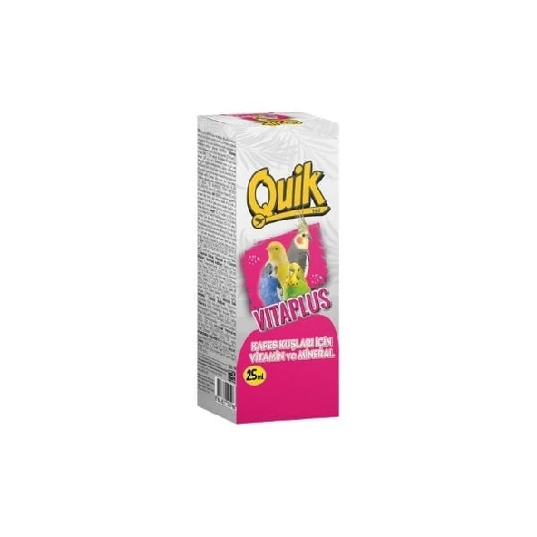 Quik Vita Plus Kuş Vitamini 25 Ml