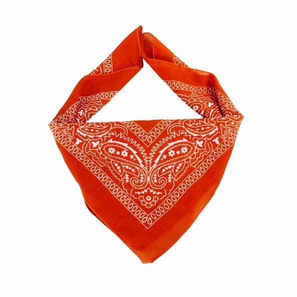 KİREMİT ETNİK DAMLA TASARIM %100PAMUK BANDANA