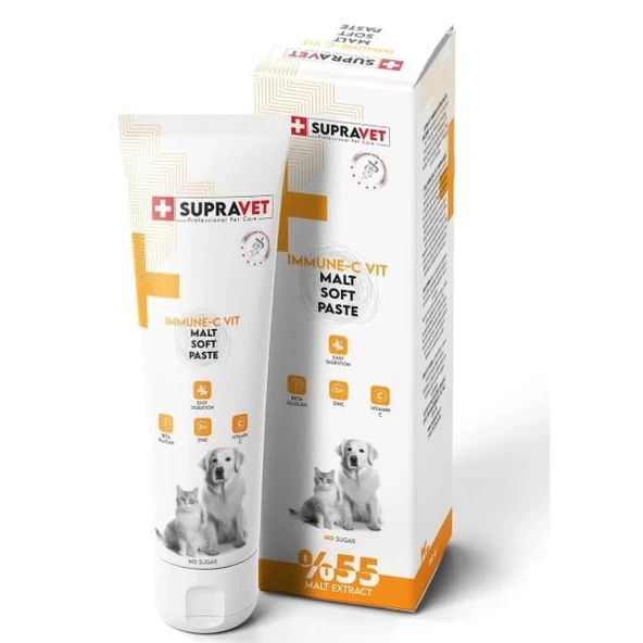 Supravet İmmune C Kedi Ve Köpek Bağışıklık Güçlendirici Malt Paste 100 Gr