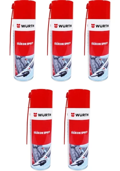 Würth 5 Adet Würth Silikon Sprey 500 ml