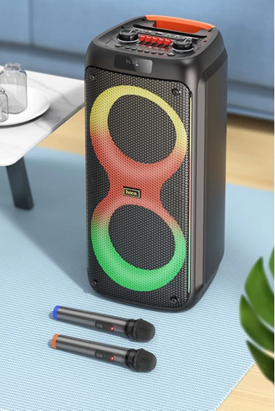 Hoco Bluetooth Özellikli HA7 Çift Mikrofonlu Aux Sd Kart Özellikli Kablosuz Hoparlör - 5