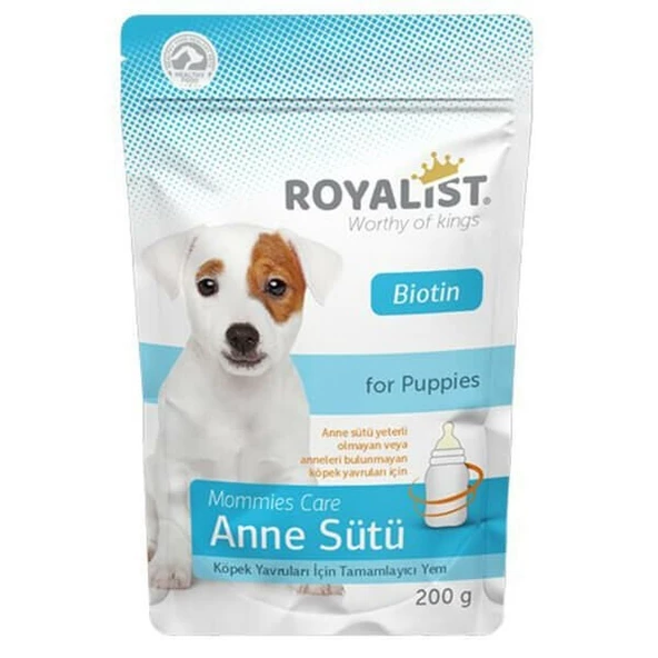 Royalist Biotinli Yavru Köpekler için Anne Sütü Ek Besin Takviyesi 200 Gr