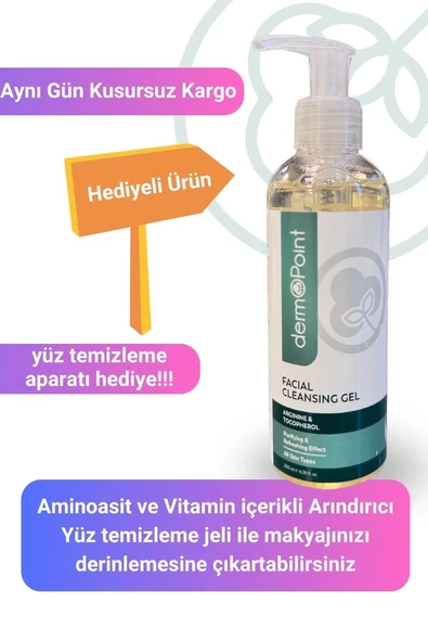 dermoPoint Yüz Temizleme Jeli 200 ml Aminoasit Ve Vitamin Içerikli Arındırıcı Ve Canlandırıcı