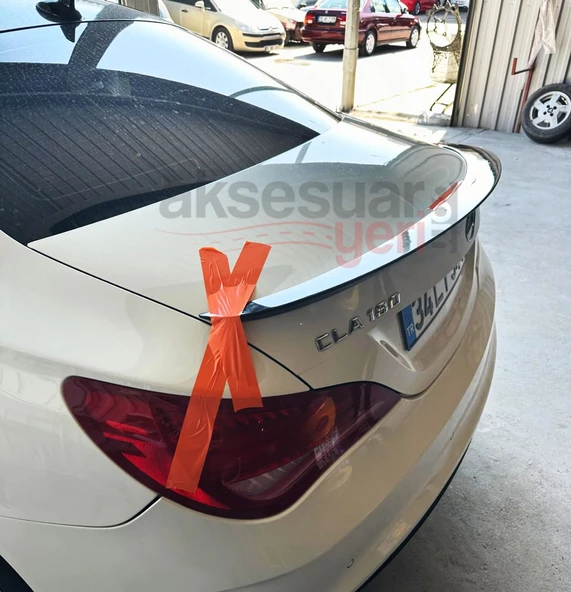 Mercedes Cla W117 Kasa Bagaj Üstü Spoiler Piano Black Boyalı