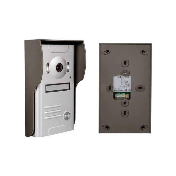 7 Inç Dokunmatik Ekran Diafon Sistemi Tek Zil Çift Monitör (Renkli+ Sesli Konuşma+Kapıyı Açma) - 2