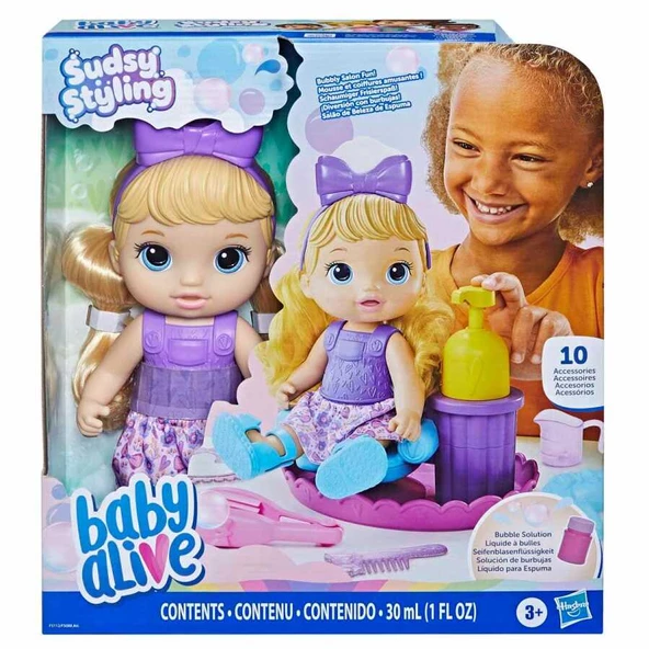 Baby Alive Köpüklü Saç Tasarım Eğlencesi +3 Yaş