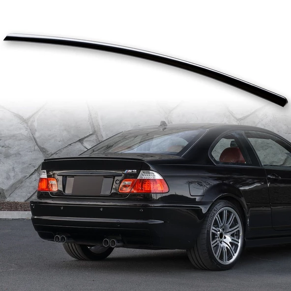 AUTOGP Bmw e46 m3 bagaj üstü spoiler siyah boyalı plastik 1998 / 2005