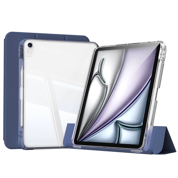 Apple iPad Air 11 2024 Kılıf Magnetik Ayrılabilen Airbagli Zore Sliding Tablet Kılıfı - 2