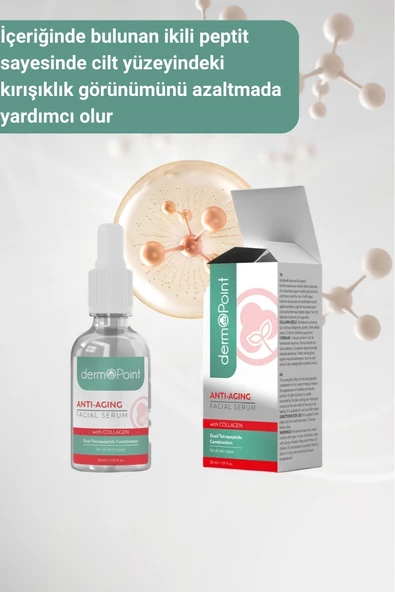 dermoPoint Kolajen + Peptit Kırışıklık Karşıtı Anti-Aging Etkili Cilt Serumu 30 ml - 3