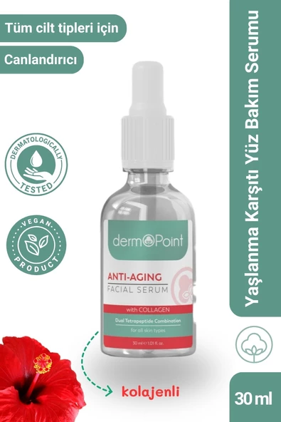 dermoPoint Kolajen + Peptit Kırışıklık Karşıtı Anti-Aging Etkili Cilt Serumu 30 ml