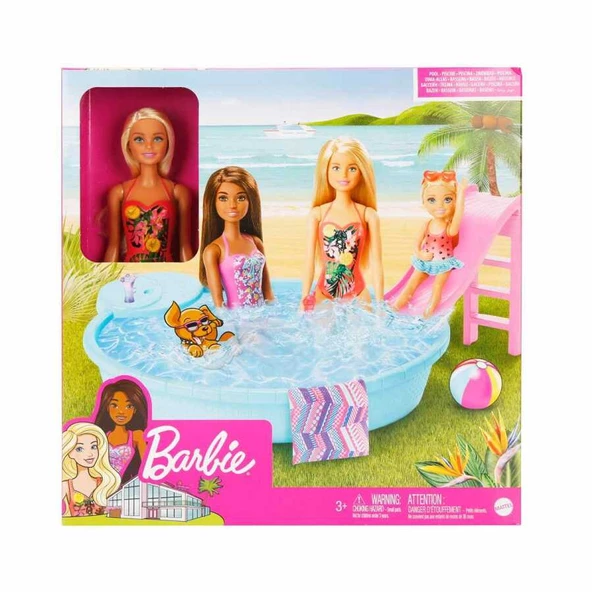 Barbie ve Eğlenceli Havuzu GHL91