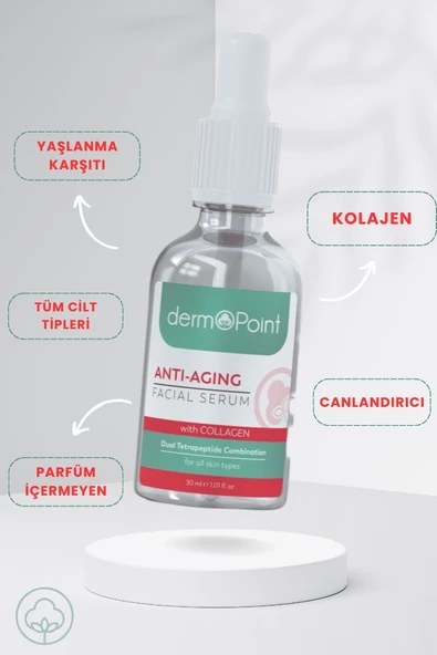dermoPoint Kolajen + Peptit Kırışıklık Karşıtı Anti-Aging Etkili Cilt Serumu 30 ml - 2