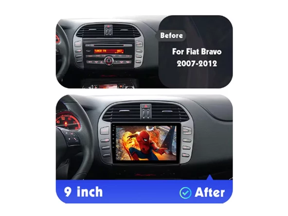 Fiat Bravo Multimedya (2007-2012) 2 GB RAM 32 GB Hafıza 4 Çekirdek Necvox - Resim 9