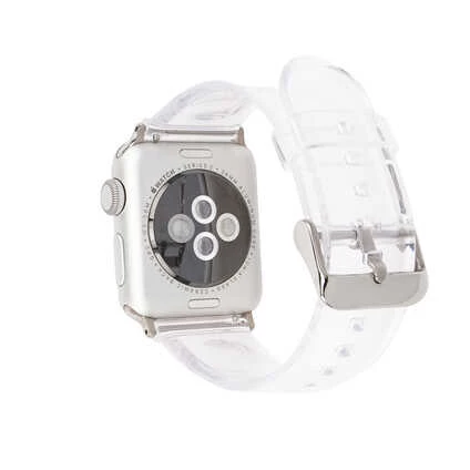 Apple Watch Ultra 49mm Kordon KRD-13 Şeffaf Silikon Strap Kayış - 6