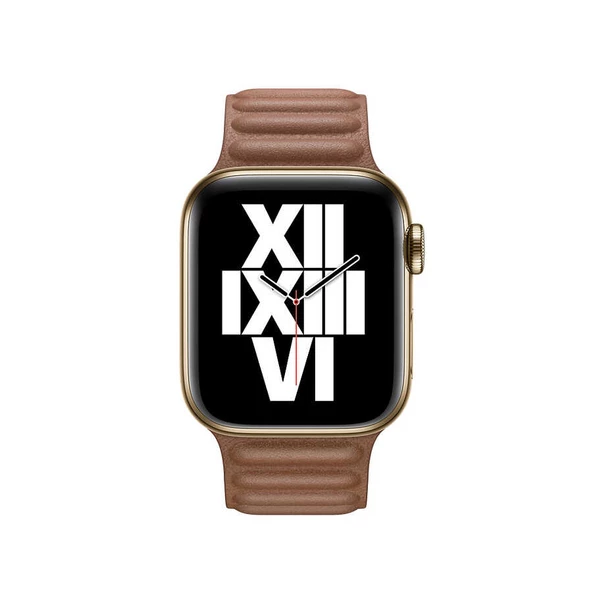Apple Watch Ultra 49mm Kordon KRD-34 Deri Strap Kayış - Resim 11