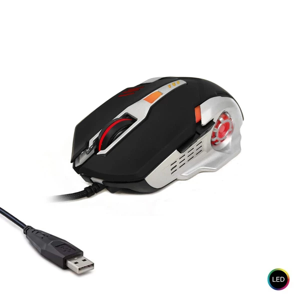 POLAXTOR 611-6D Kablolu Oyuncu Mouse 3200 Dpi Ledli